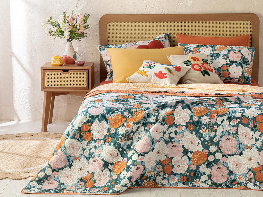 Camellia Многофункционално Покривало Кралски размер 240x220 см Розов