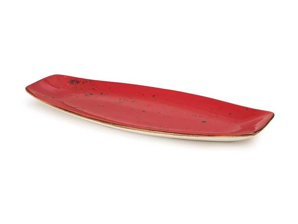 City ПРОДЪЛГОВАТА ЧИНИЯ Порцелан 28 cm Red