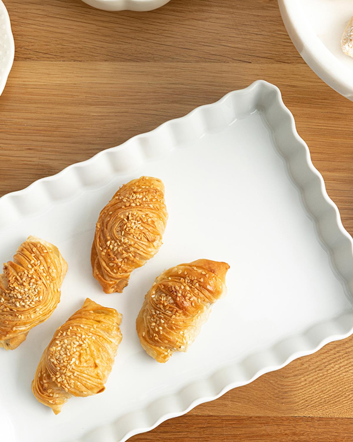 Classy Съд За Фурна Порцелан 31 см Бял