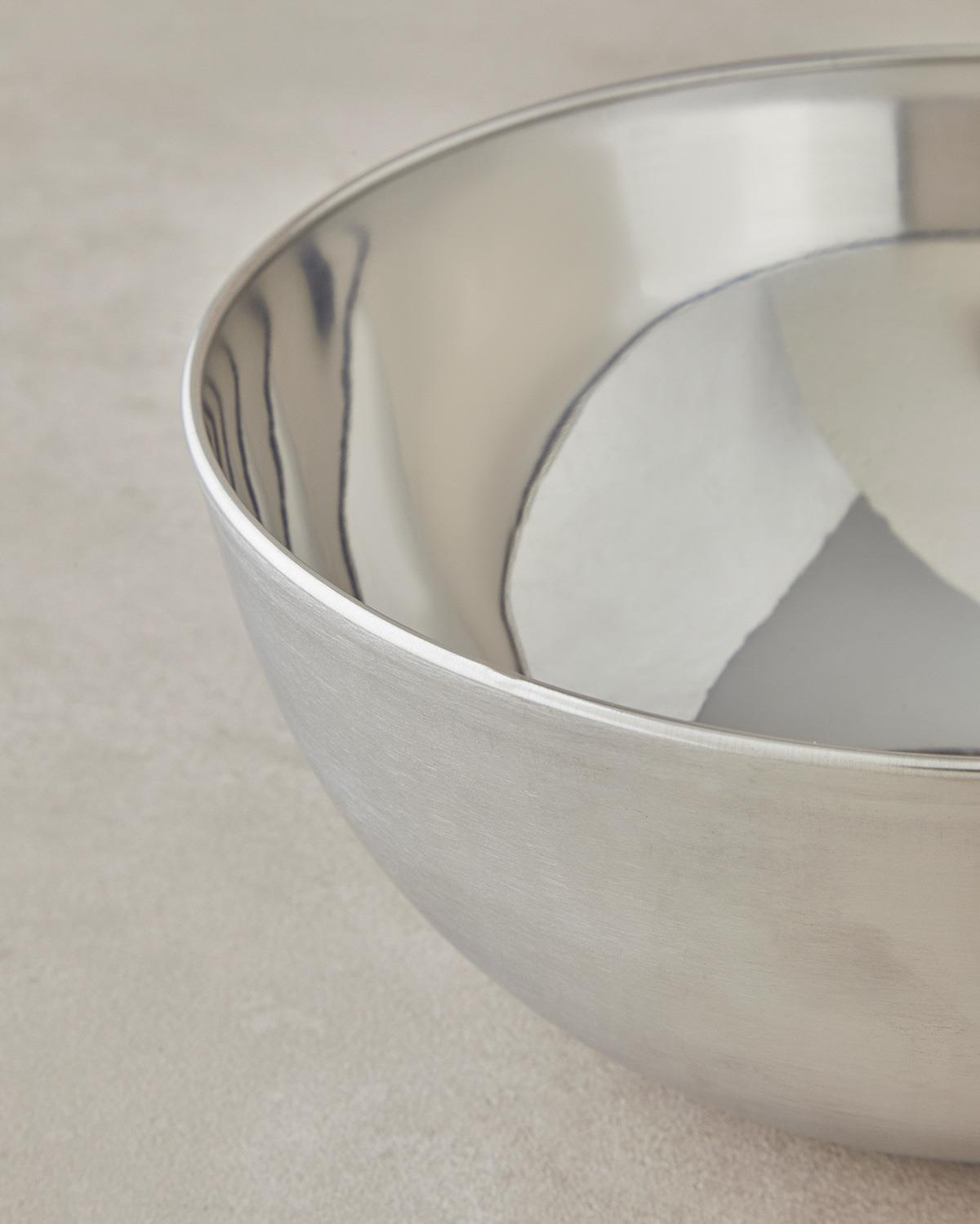 Clave Stainless Steel Bowl 23 cm Silver