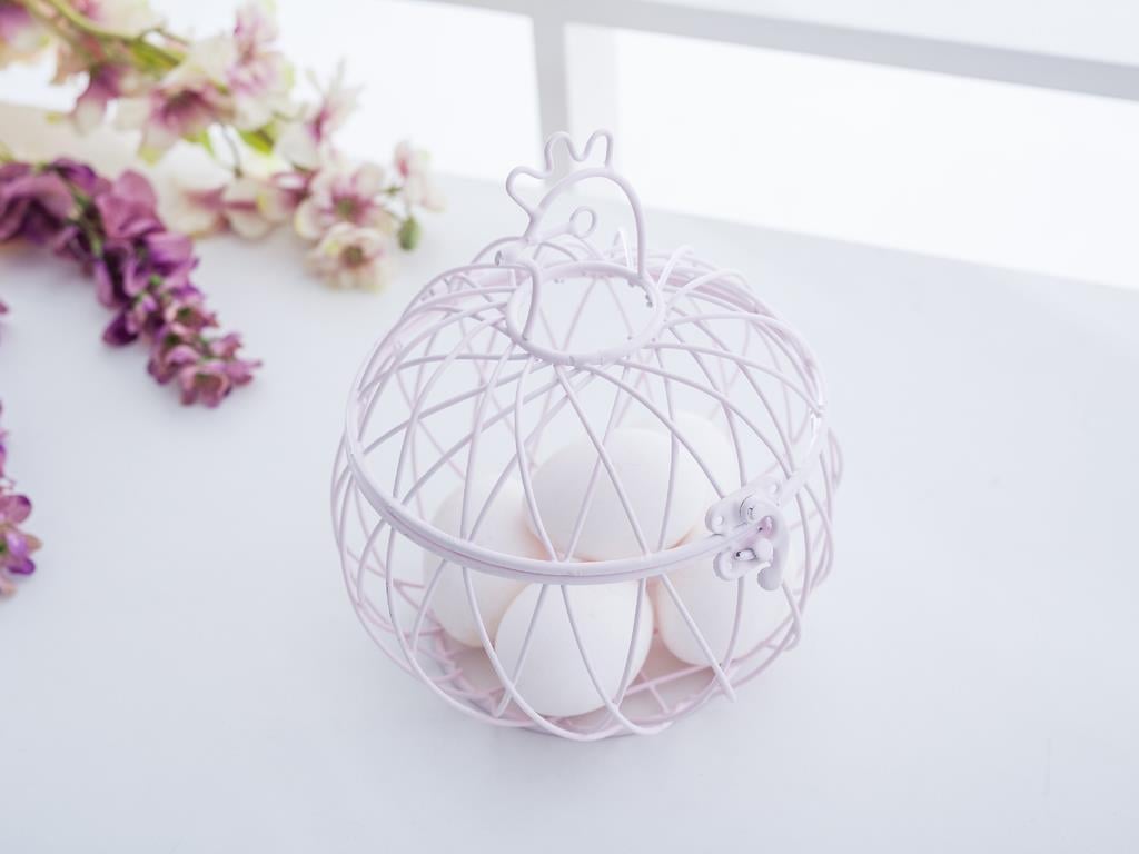 Clayto ПОСТАВКА ЗА ЯЙЦА Ковано желязо Light Pink,