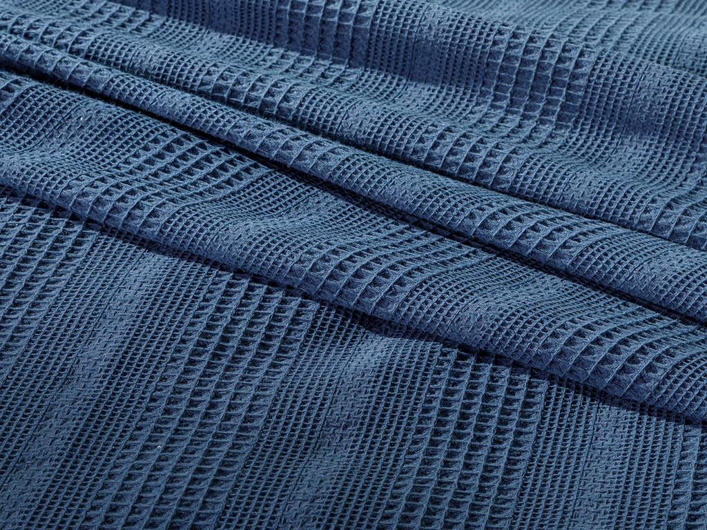 Comb ПОКРИВКА Кing size Düz Pamuklu 220x240 cm Dark Blue