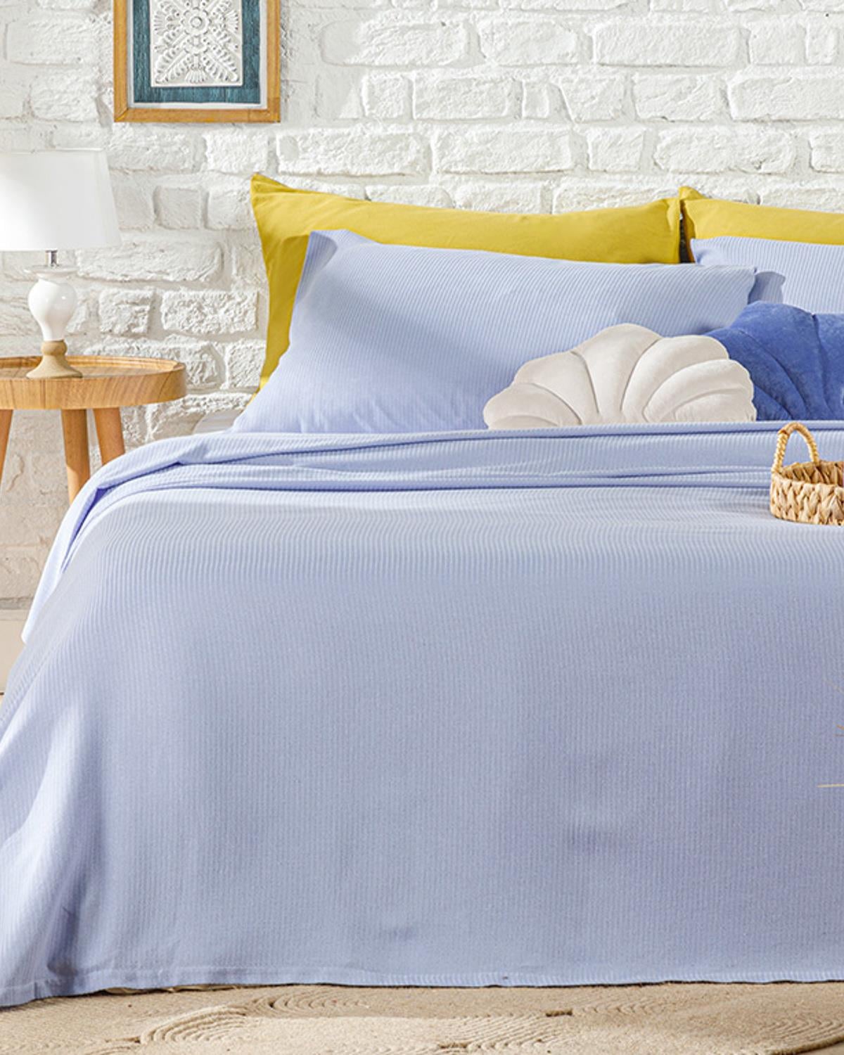 Cool Stripe Комплект Одеяло Пике Двоен Soft Touch 200x220 см Хортензия