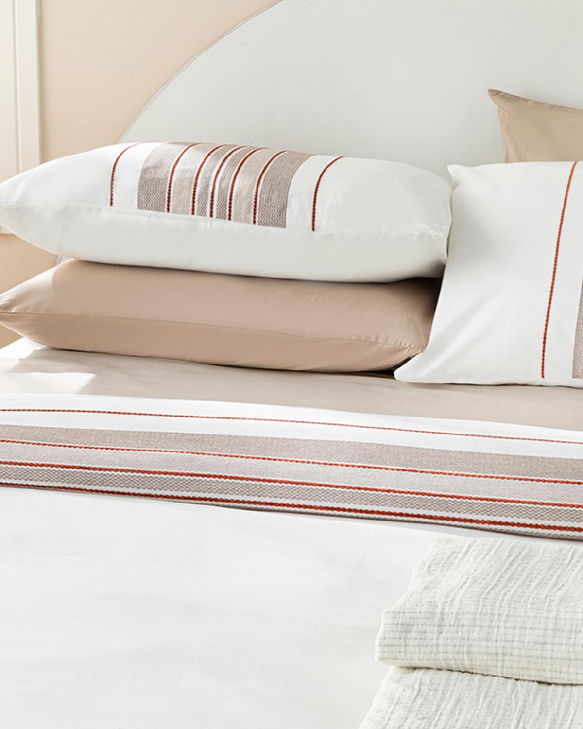 Cosy Lines Спален Комплект Единичен Шенилна тъкан с багрени нишки 160x220 см Кафяв - Керемиден