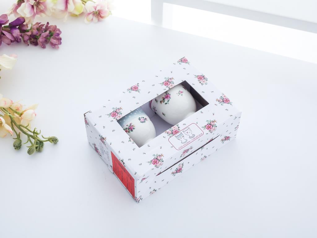Cottage Garden ПОСТАВКА ЗА ЯЙЦА 2 комплект New Bone China 5x7 cm Pink