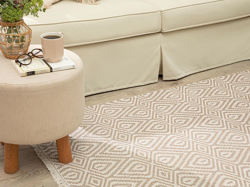 Cotton Diamonds КИЛИМ Тъкан 78x250cm Beige