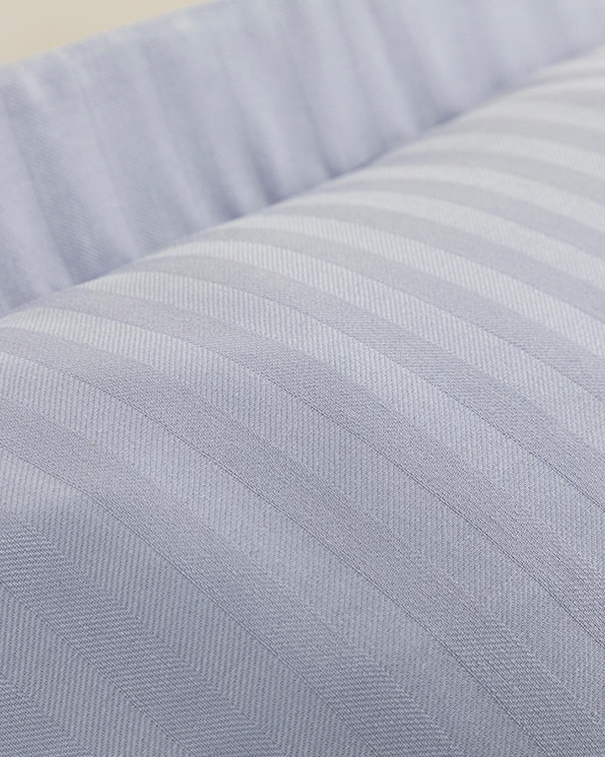 Crystal Silky Twill 2 Pcs with Flaps Pillow Case 50x70 cm Blue