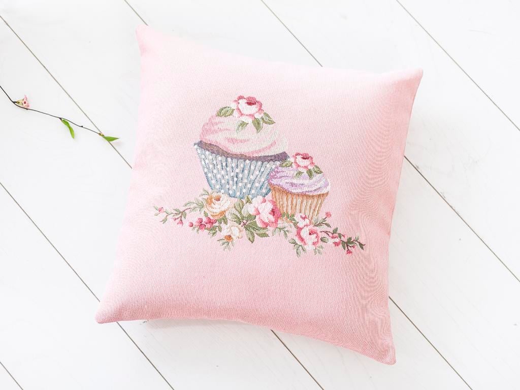 Cupcake ВЪЗГЛАВНИЦА Панама 45x45 cm Seledon,