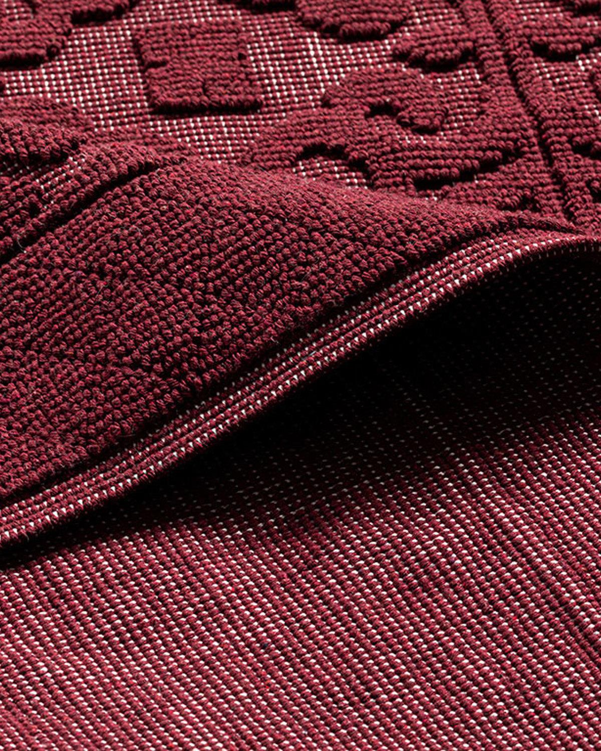 Curl Килим Памучен 60x100 см Бордо