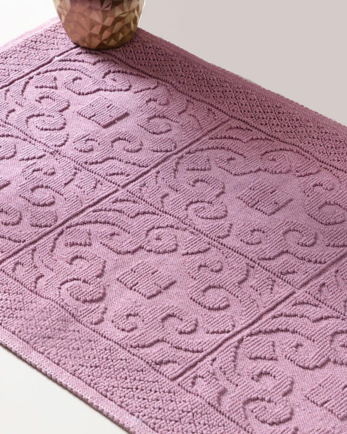 Curl Килим Памучен 60x100 см Пепел от рози