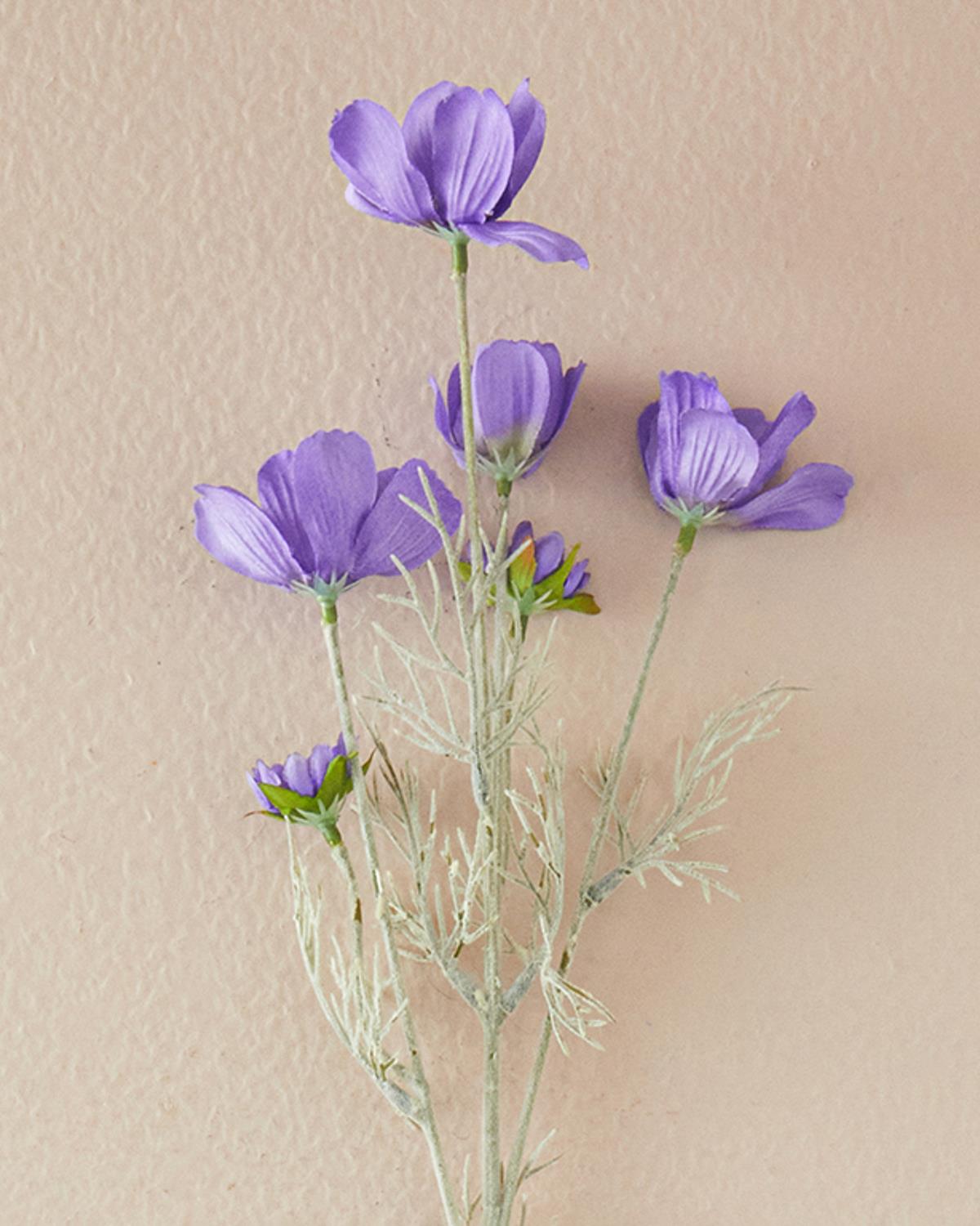 Daisy Изкуствено Цвете Един Стрък 62 см Виолетов..