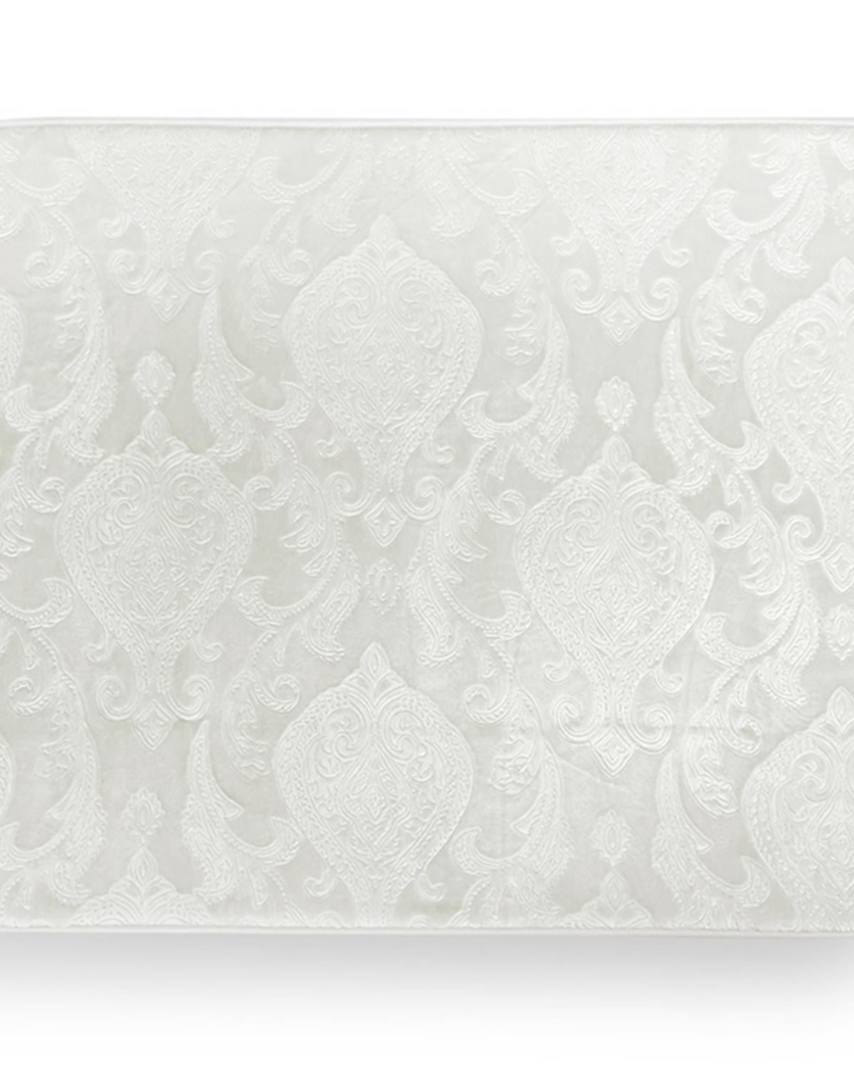 Damask Постелка За Баня Нехлъзгащ се гръб Топъл печат 75x110 см Кремав