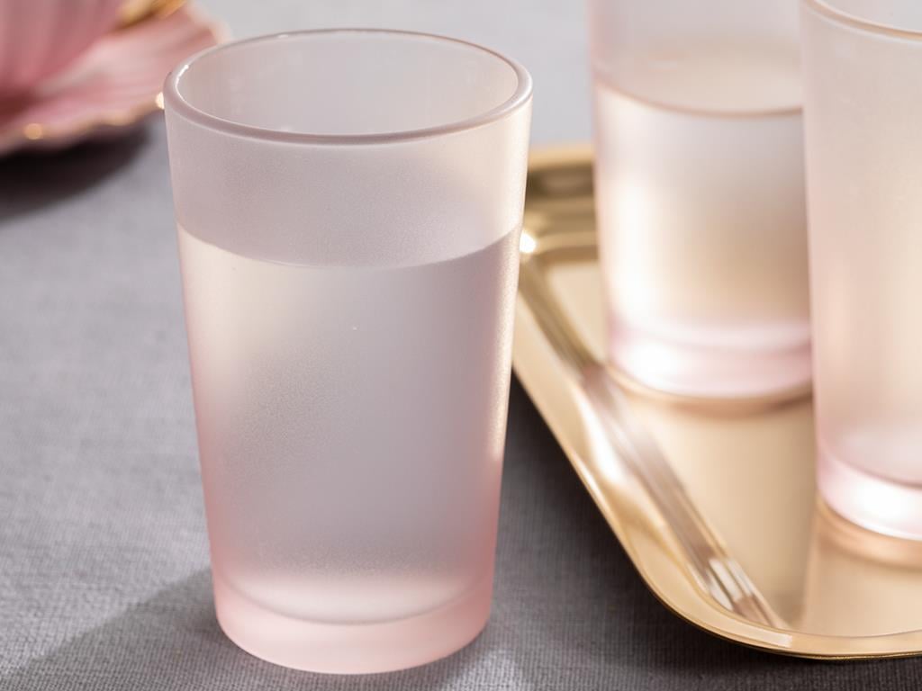 Degetto ВОДНА ЧАША 6 Set Served with Coffee Cam 100 ml Gray-Pink