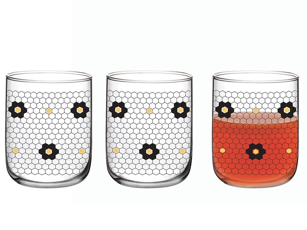 Denby Flowery ЧАША ЗА БЕЗАЛКОХОЛНО 3 бр. Cam 270 ml Black-Gold