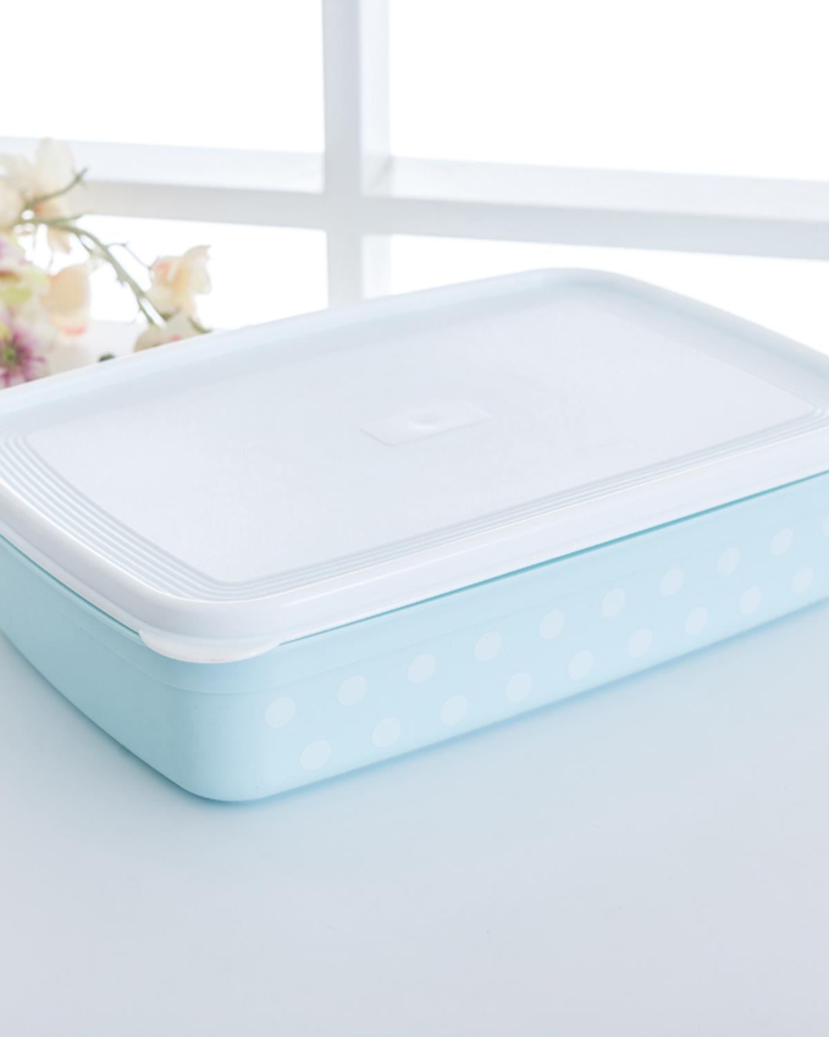 Dots Кутия За Съхранение Плитък Пластмаса 3 л Смес