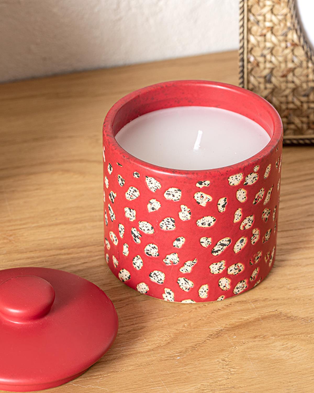 Dotty Ароматен Свещ Червено, 0