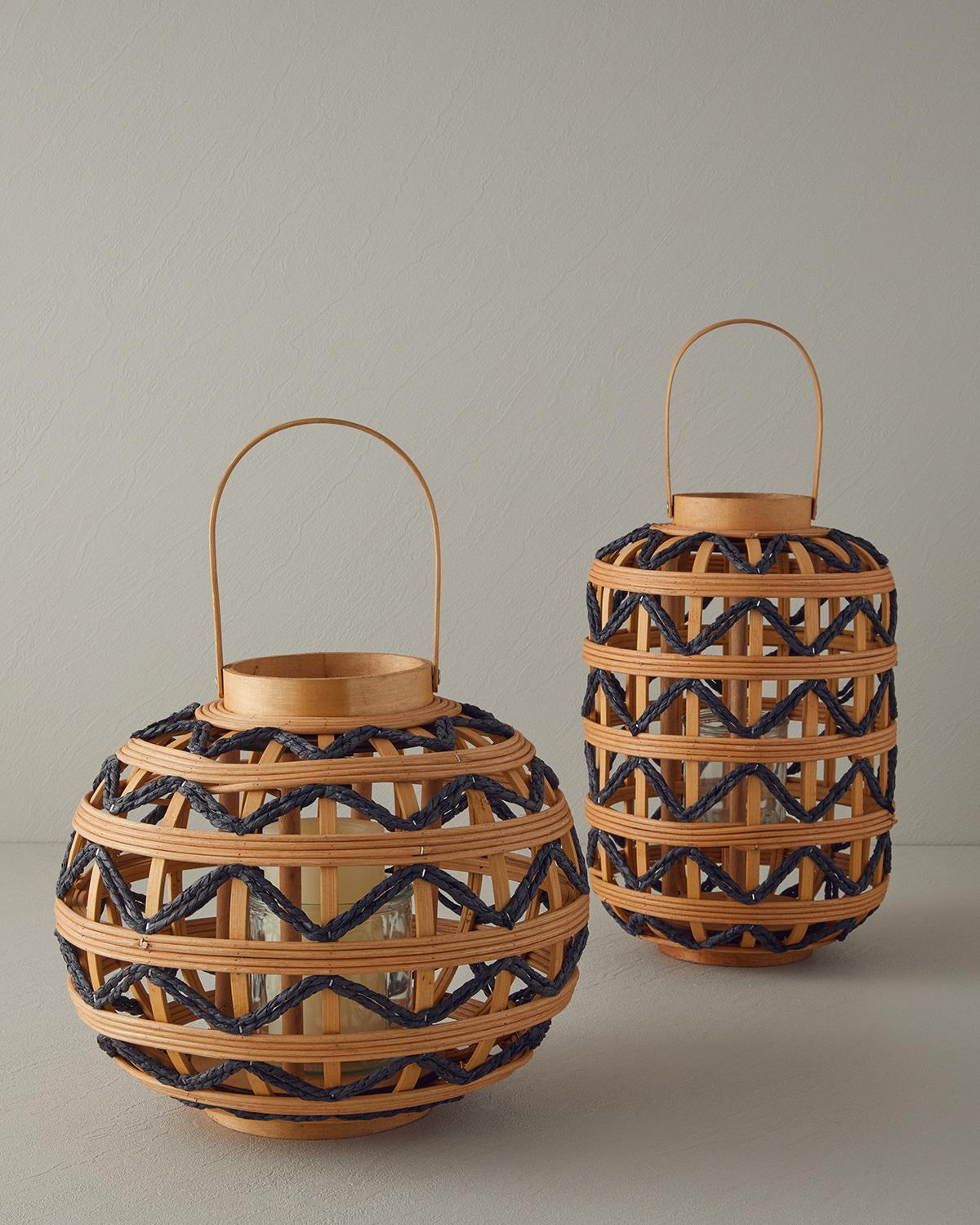 Dustin Lantern 34 cm Brown Black