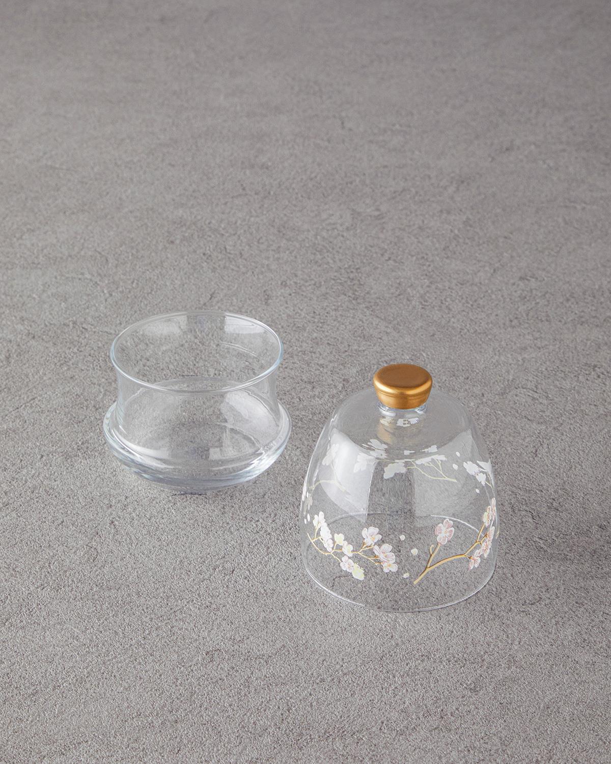 Edith Захарница Стъкло 255 мл Златен