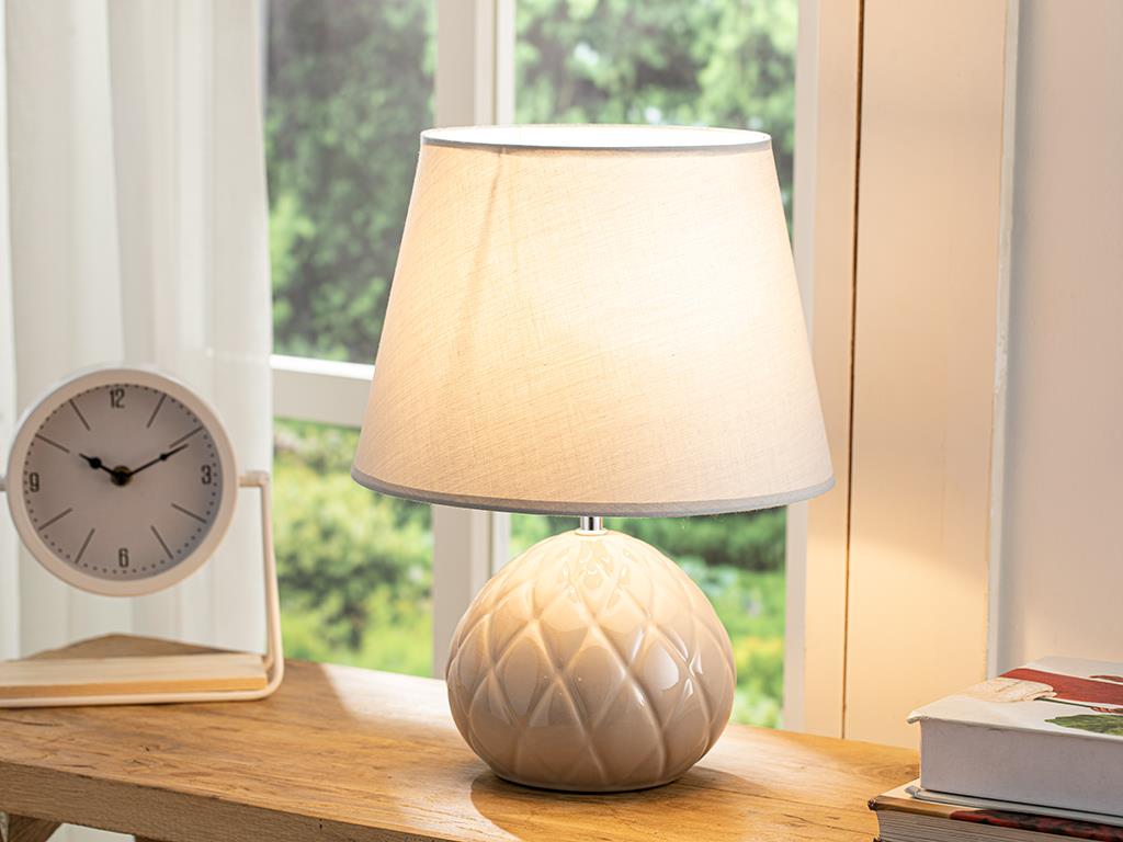 Eldon Table Lamp 28x28x36 Beige