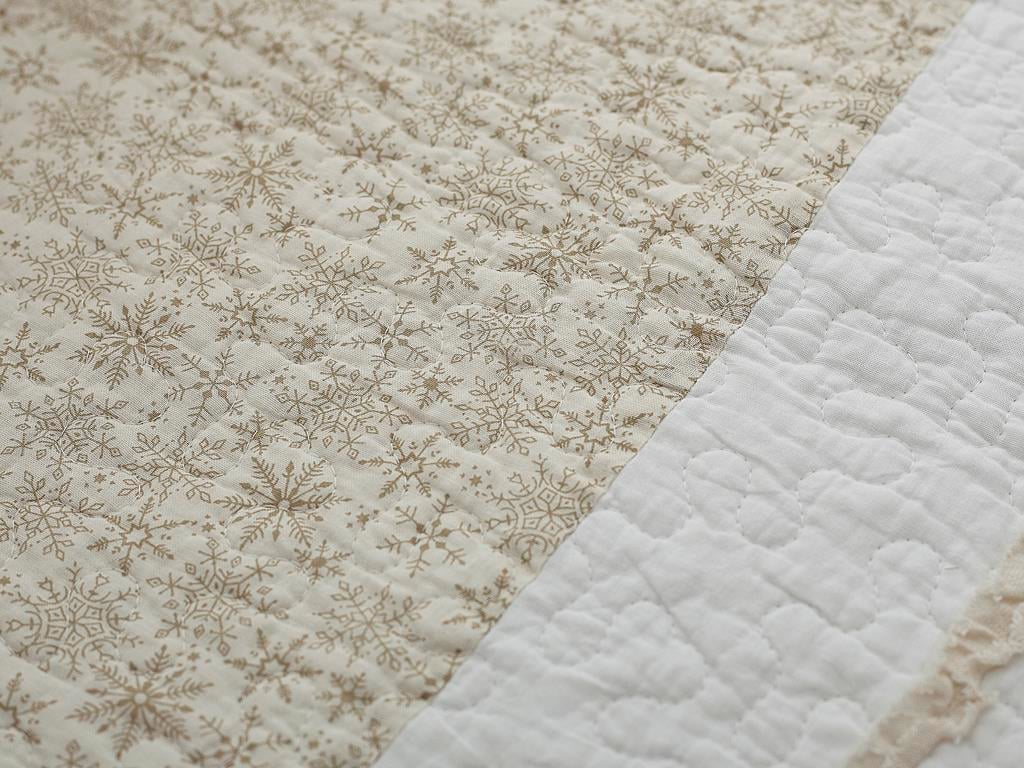 Eldora ПОКРИВКА ЗА ЛЕГЛО К Двоен Бродирани 240x260 cm Beige