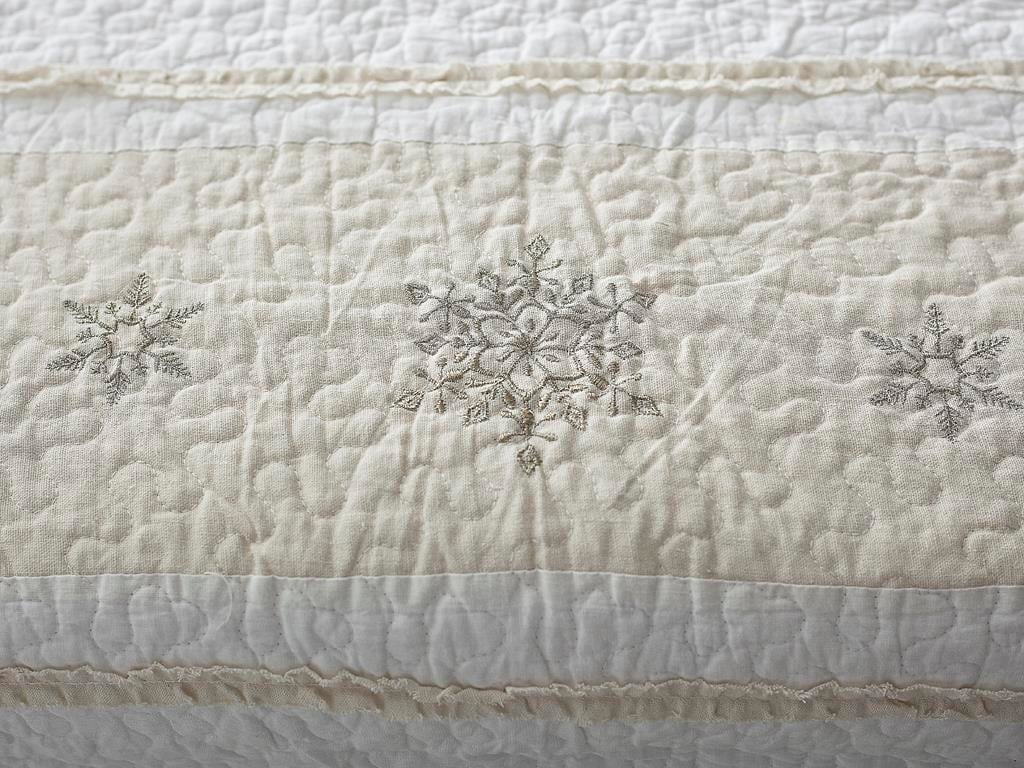 Eldora ПОКРИВКА ЗА ЛЕГЛО К Двоен Бродирани 240x260 cm Beige