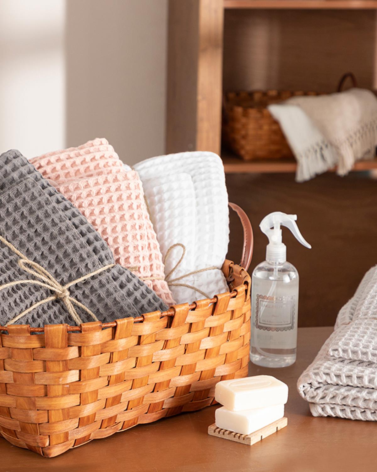 Elegance Комплект Кърпи За Баня 2 бр. Вафлена структура 41x76 см + 71x142 см Нюд