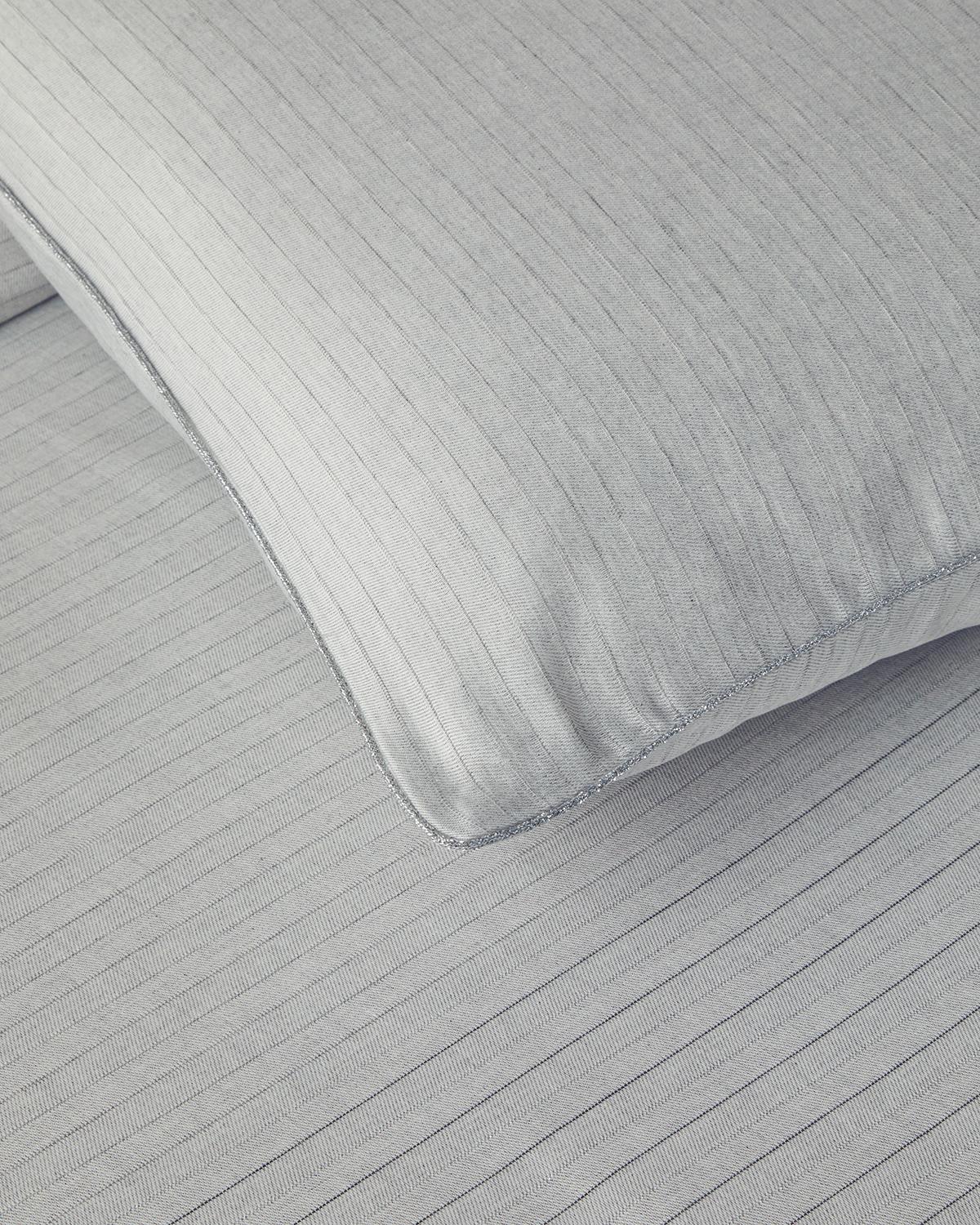 Elegant Спален Комплект Кралски размер Багрени нишки 240x220 см Сребърен