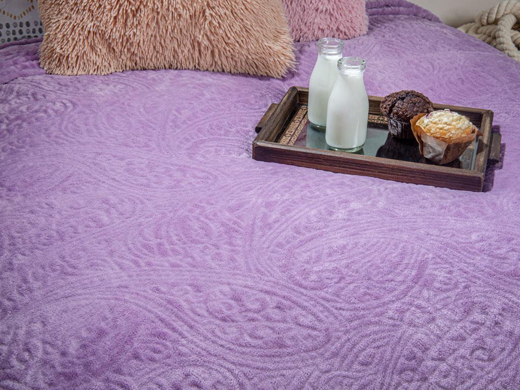 Elegant Paisley ОДЕАЛО Двоен Ултра софт 200x220 cm Açık Mürdüm