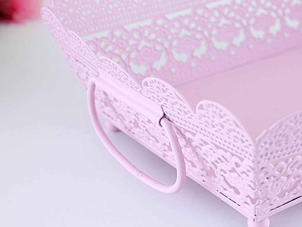 Emma ТАБЛА Ковано желязо 29,5x18,5x9,0 cm Pink