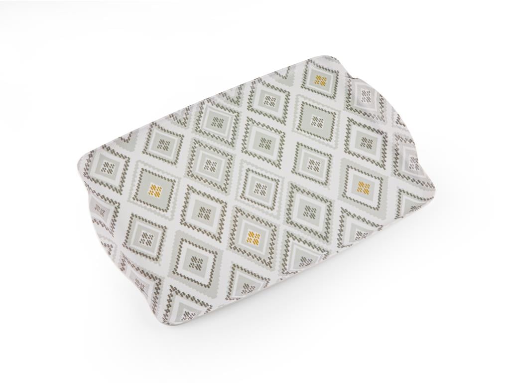 Ethnic ТАБЛА Нехлъзгаща се 34x24 cm White-Gray