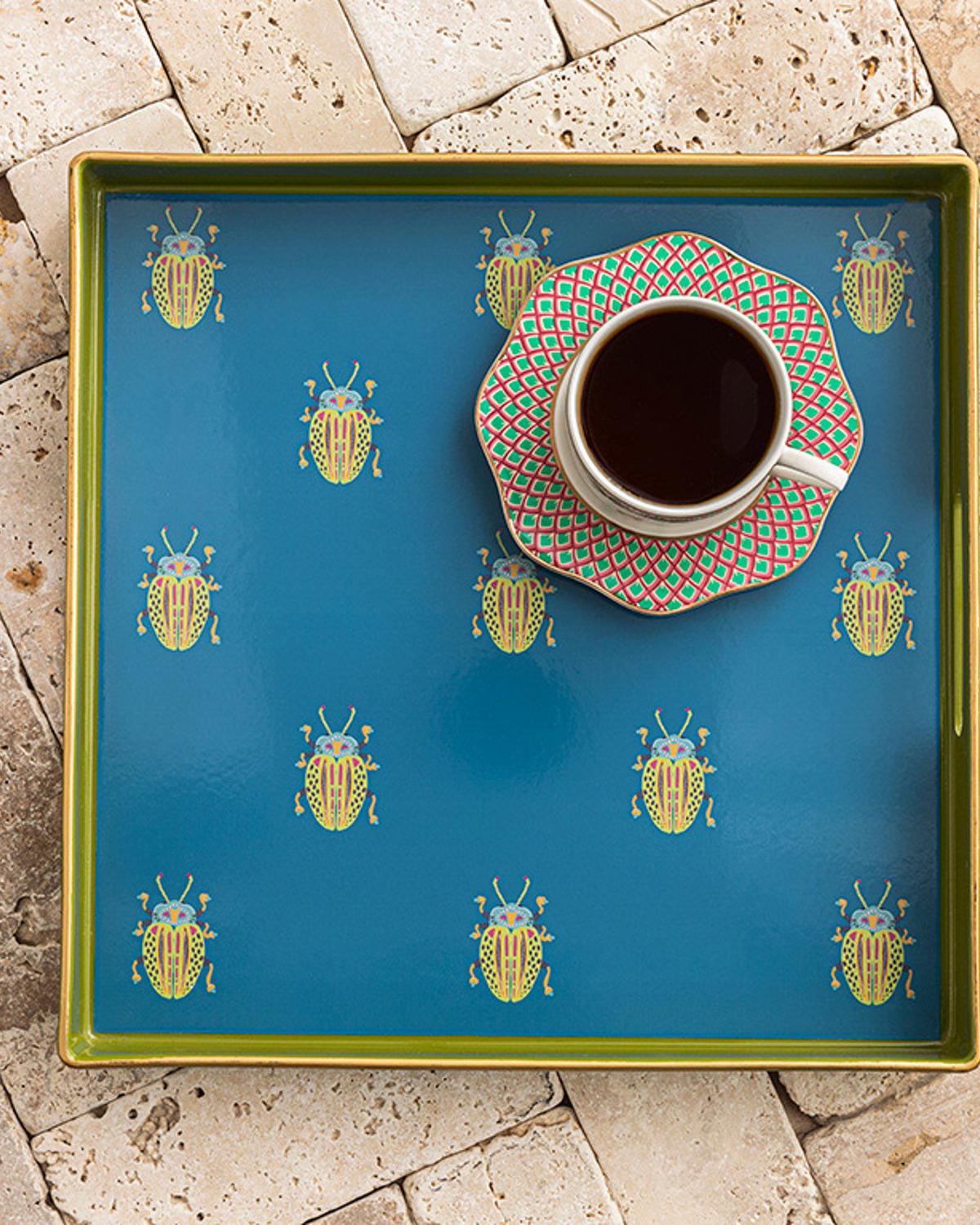 Exotic Bug PP Tray 35,5 cm Blue