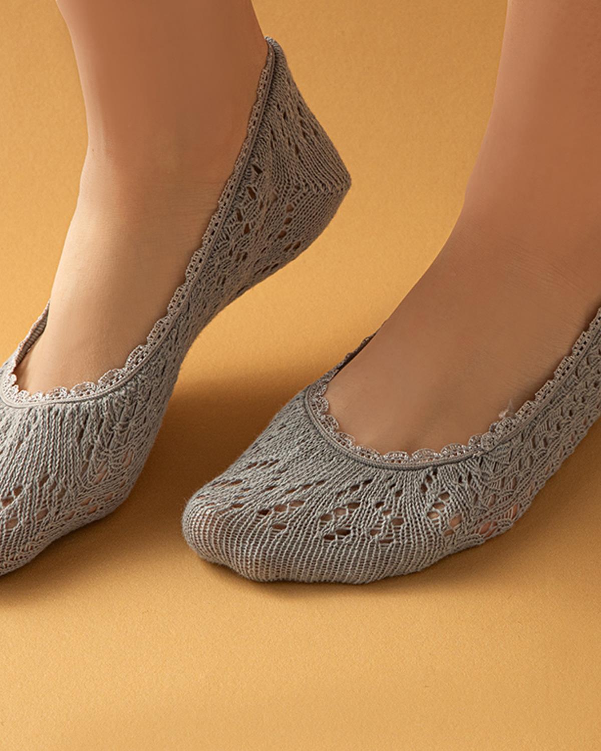 Fairy Tale Лот Чорапи 2 бр. Памук 36-40 Екрю - Сив