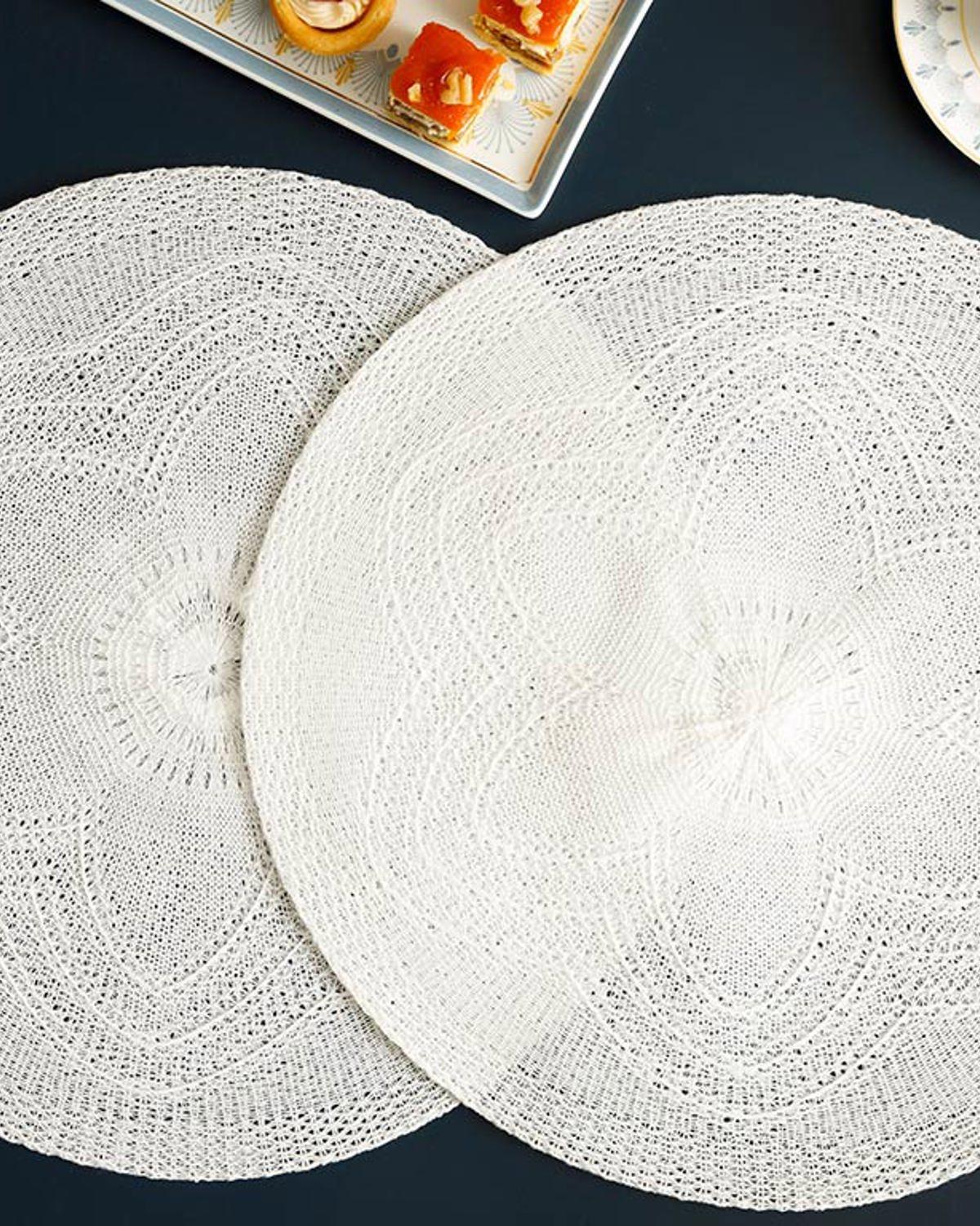 Fall Подложки За Хранене 2 бр. Полиестер 38 см Сив