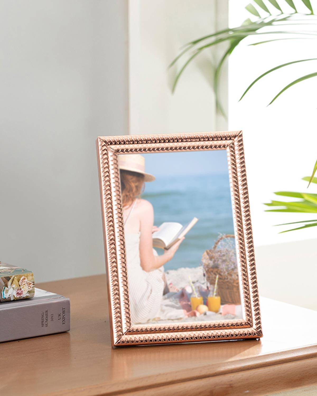 Fancy Рамка 12x 17 x 1.3 см Розово златен..