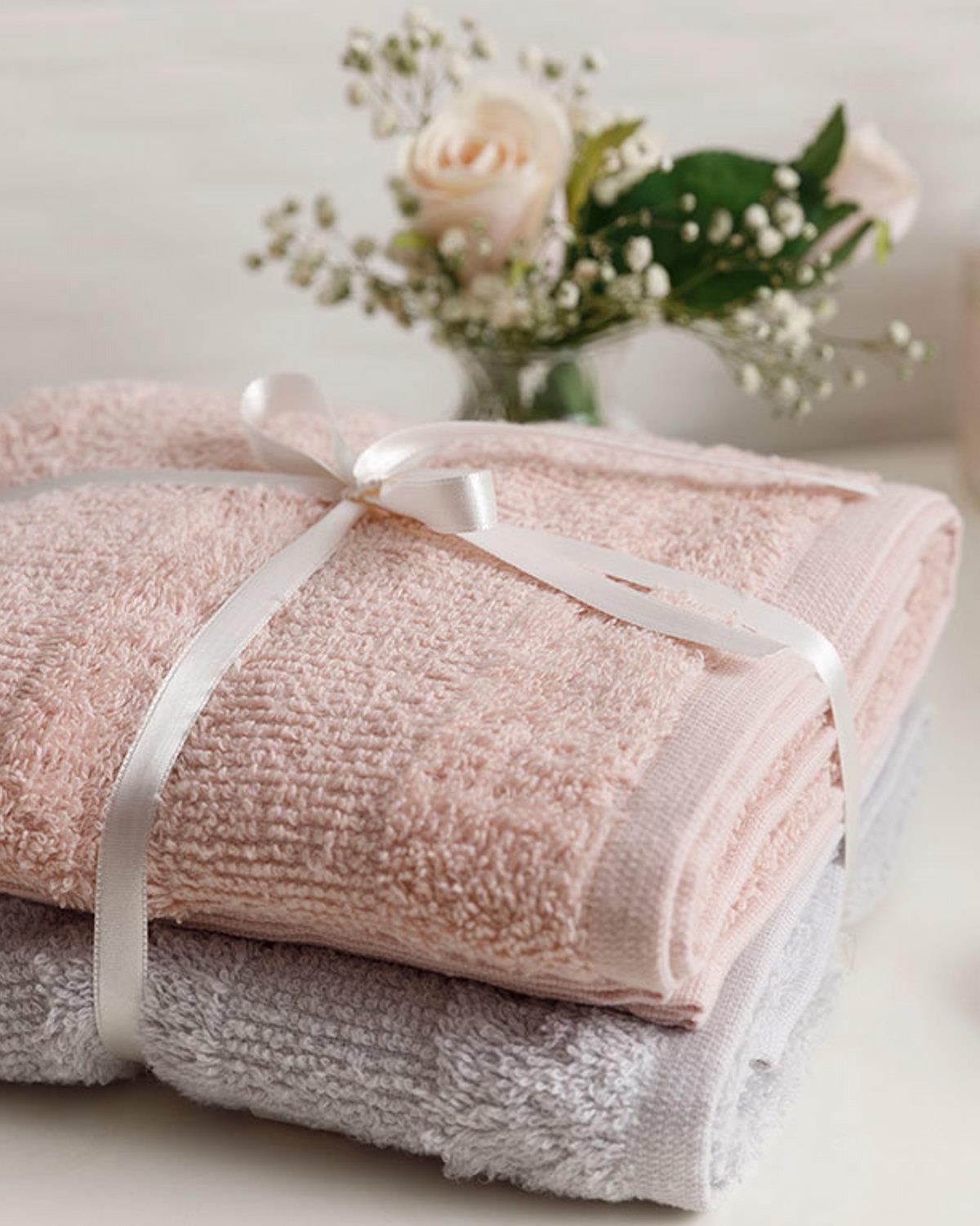 Fancy Комплект Кърпи За Лице 2 бр. Нищелков 50x75 см Нюд - Светлосив