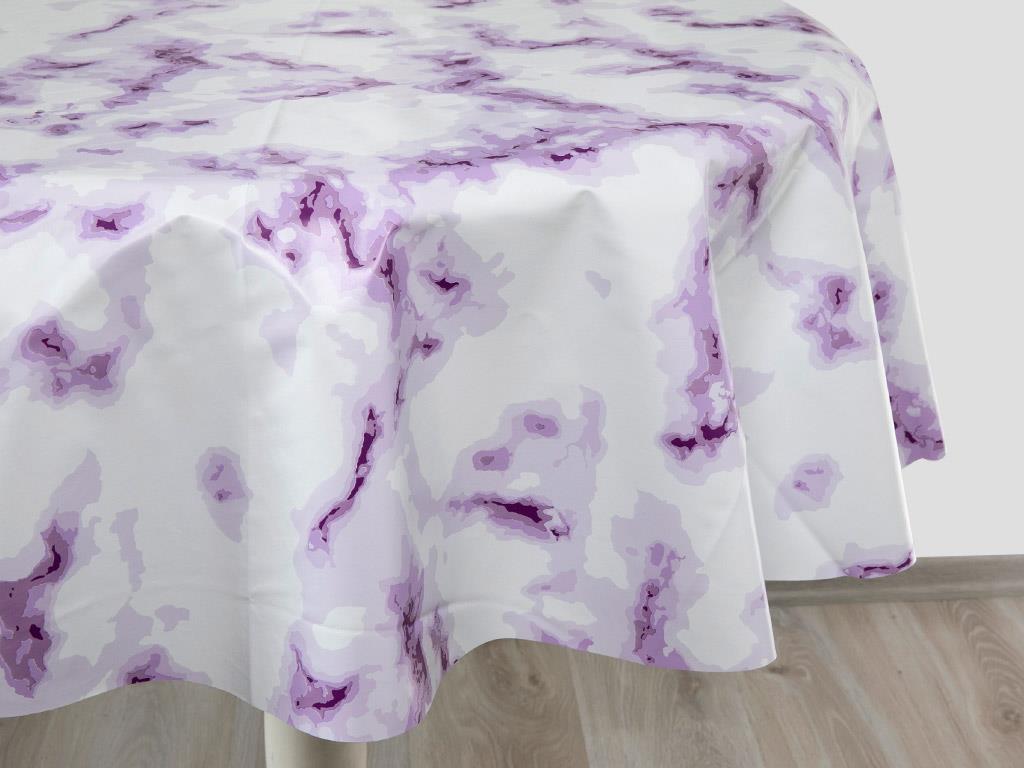 Fancy Marble Покривка за Маса ПВЦ 140 cm Lilac.