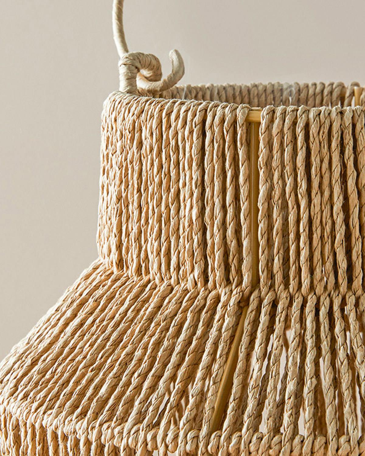 Fiona Wicker Lantern Natural.