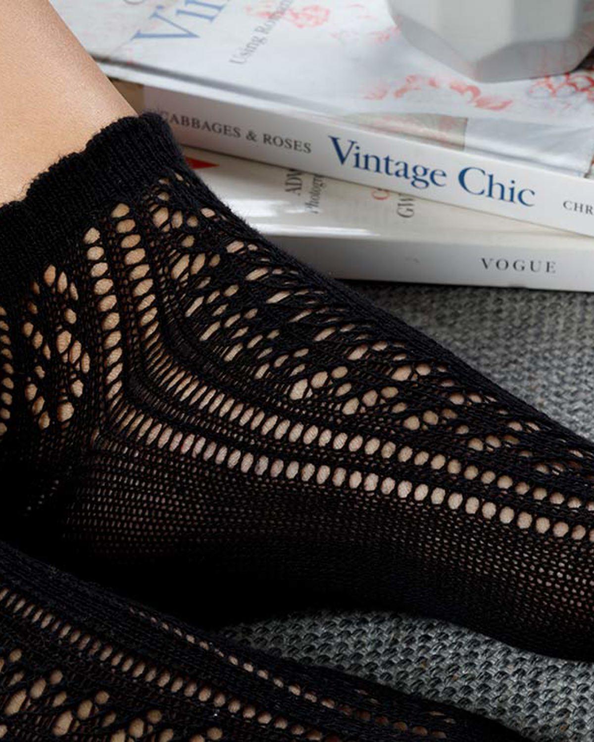 Fishnet Чорапи Памук Стандартен Черен