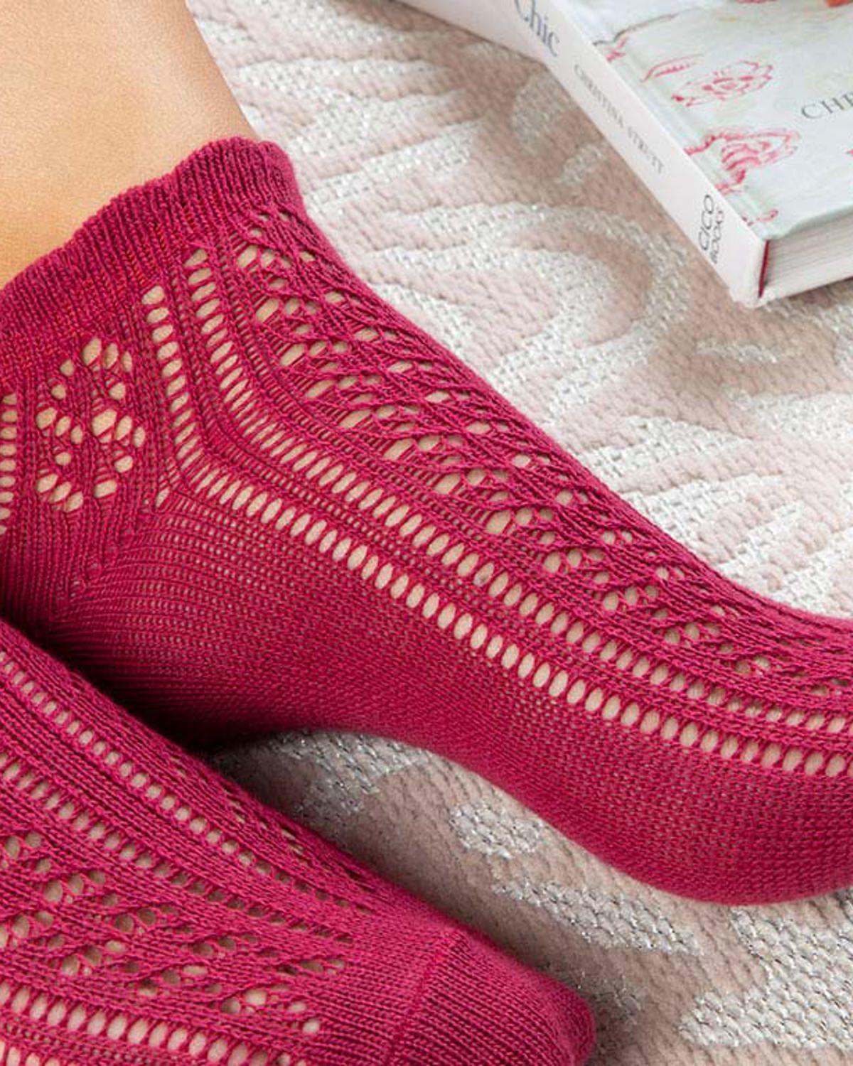 Fishnet Чорапи Памук Стандартен Бордо