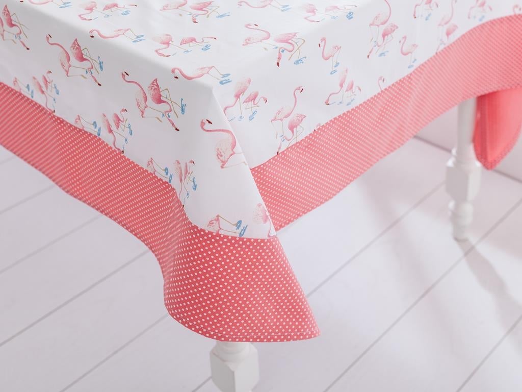Flamingos КУХНЕНСКА ПОКРИВКА З Отпечатано 150x150 cm .