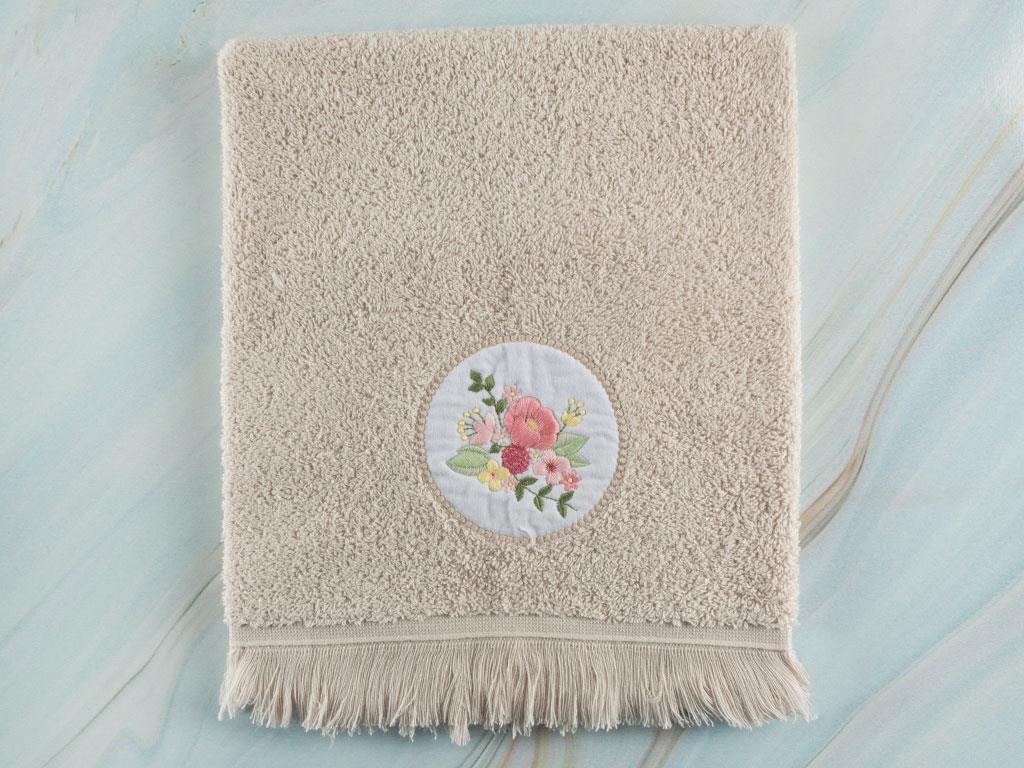Flora ХАВЛИЯ ЗА ЛИЦЕ Бродирани 50x76 cm Light Beige