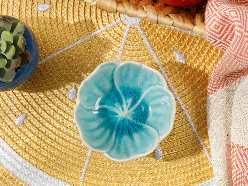 Flora Купички за Ядки Stoneware 8,5 cm Син