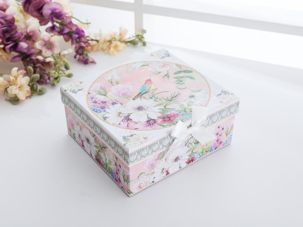Flower Bird Чаша Подложка за чаша Порцелан 18,0x16,5x8,0 cm Pink