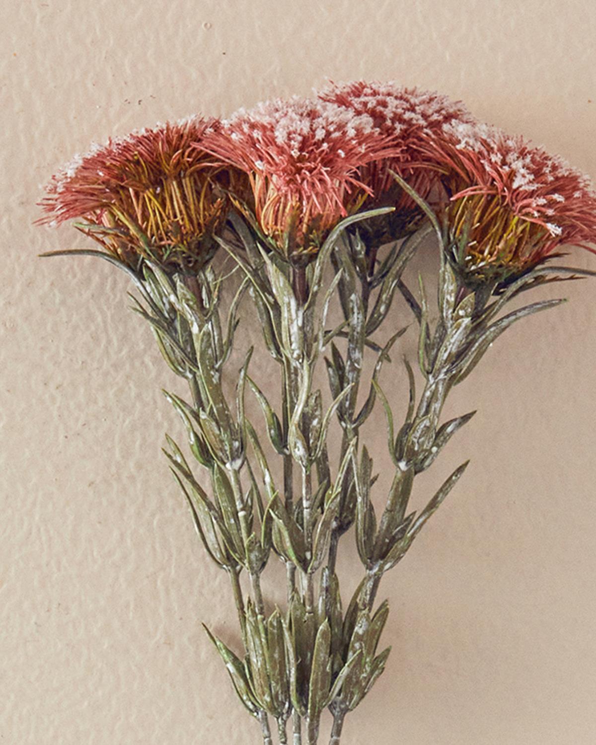 Flower Bunch Изкуствено Цвете Един Стрък 37 см Бордо