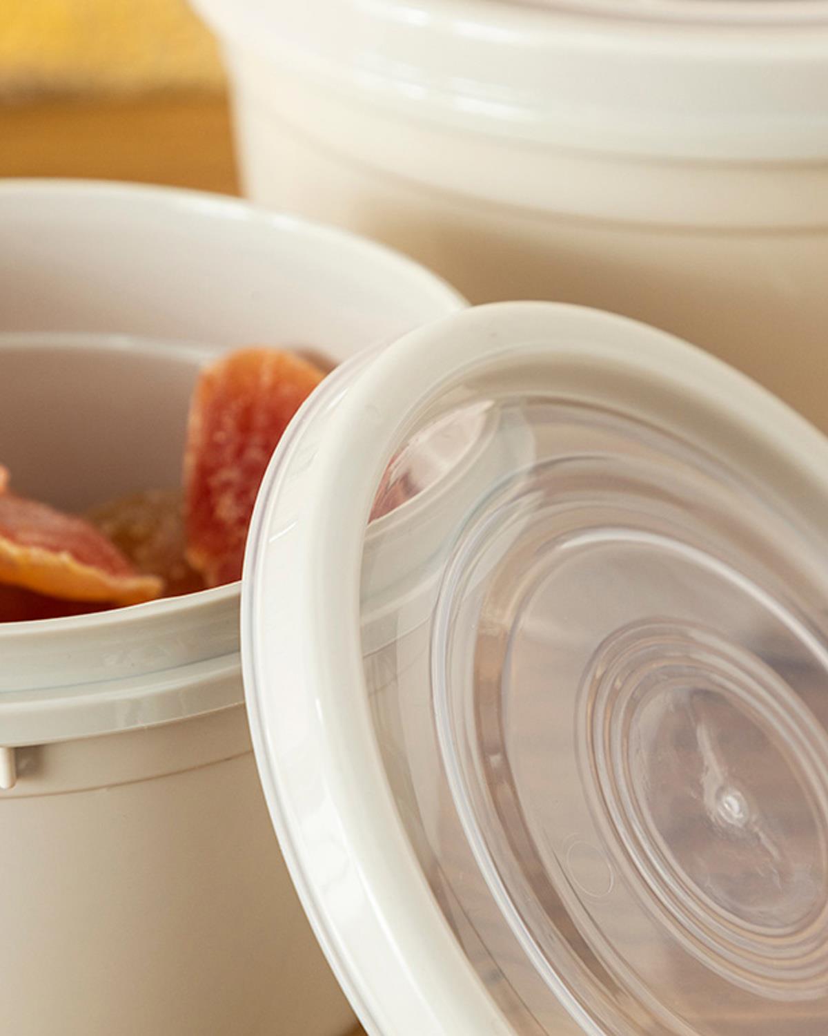 Fox Кутия За Съхранение 2Бр., Пластмасов, Бежово, 625 + 1200 Ml