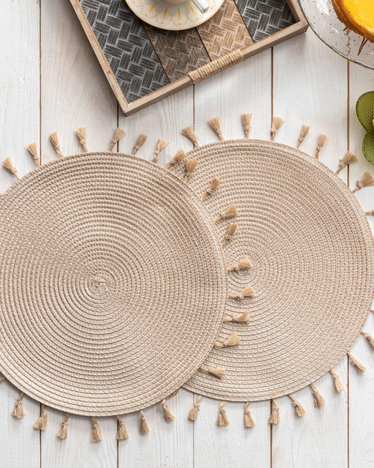 Freda Подложки За Хранене 2 бр. Полипропилен 35 см Бежов