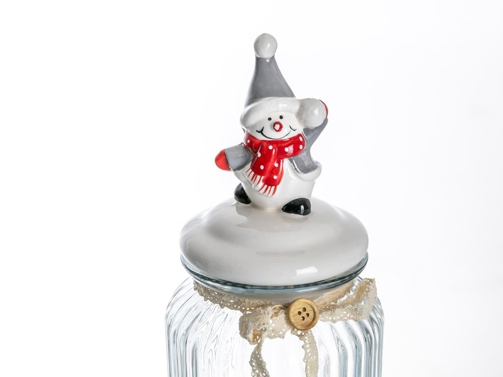 Funny Snowman БУРКАН Керамичен 900 ml Red