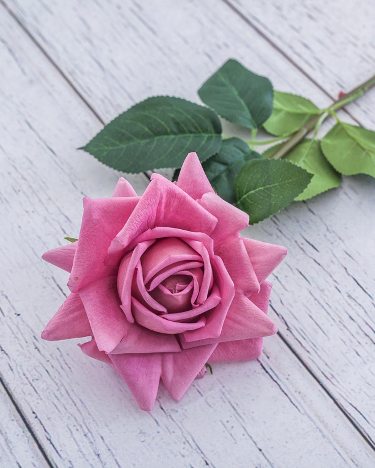 Garden Rose Изкуствено Цвете 74 см Пепел от рози