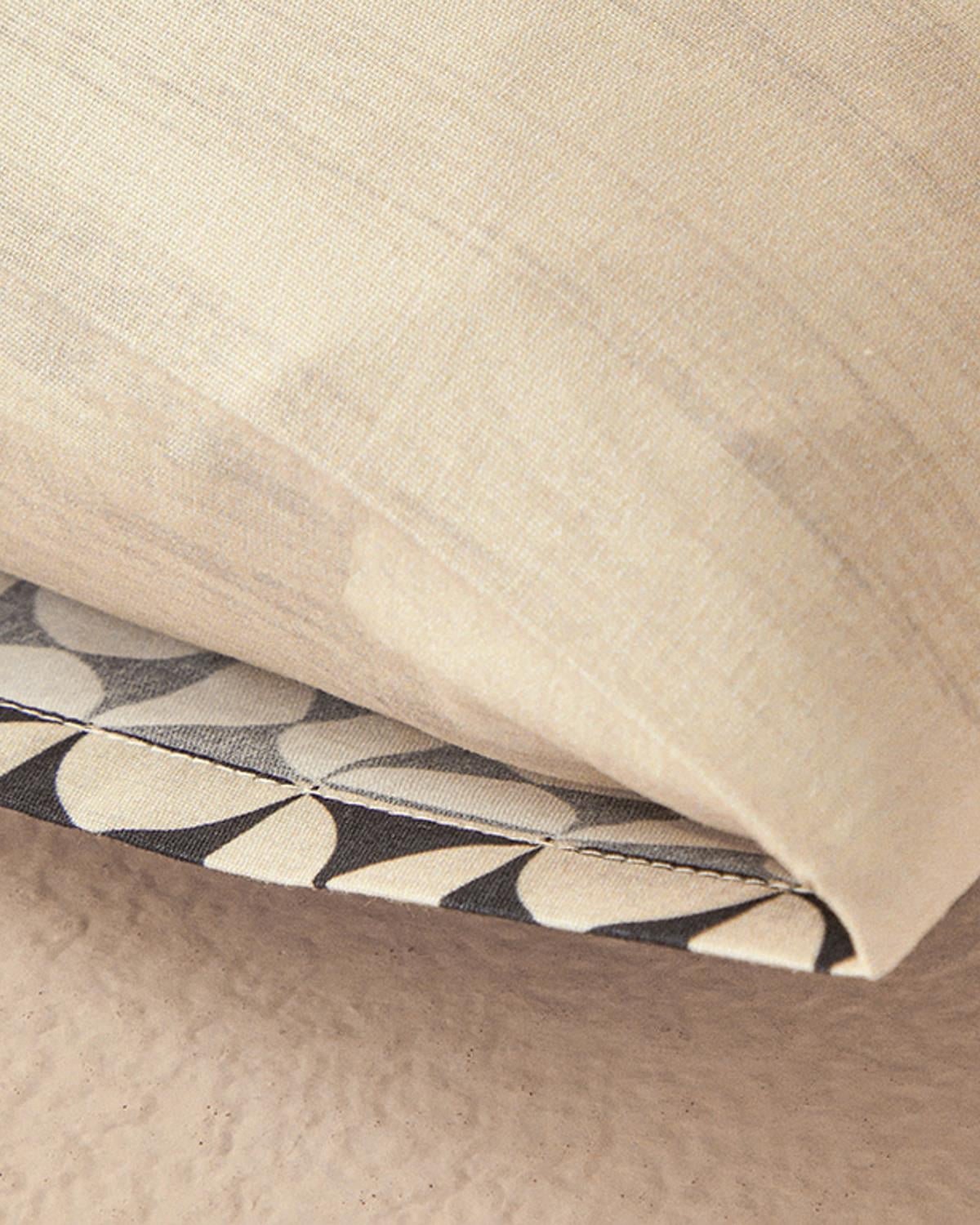 Geodesic Калъфка За Възглавница 2 бр. Мек памук с дигитална щампа 50x70 см Антрацит - Зелен