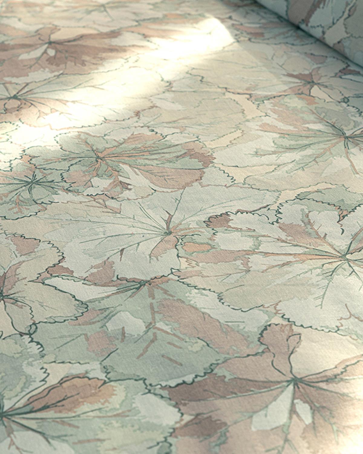 Geranium Спален Комплект Супер кралски Памучен 260x220 cm Морскозелен